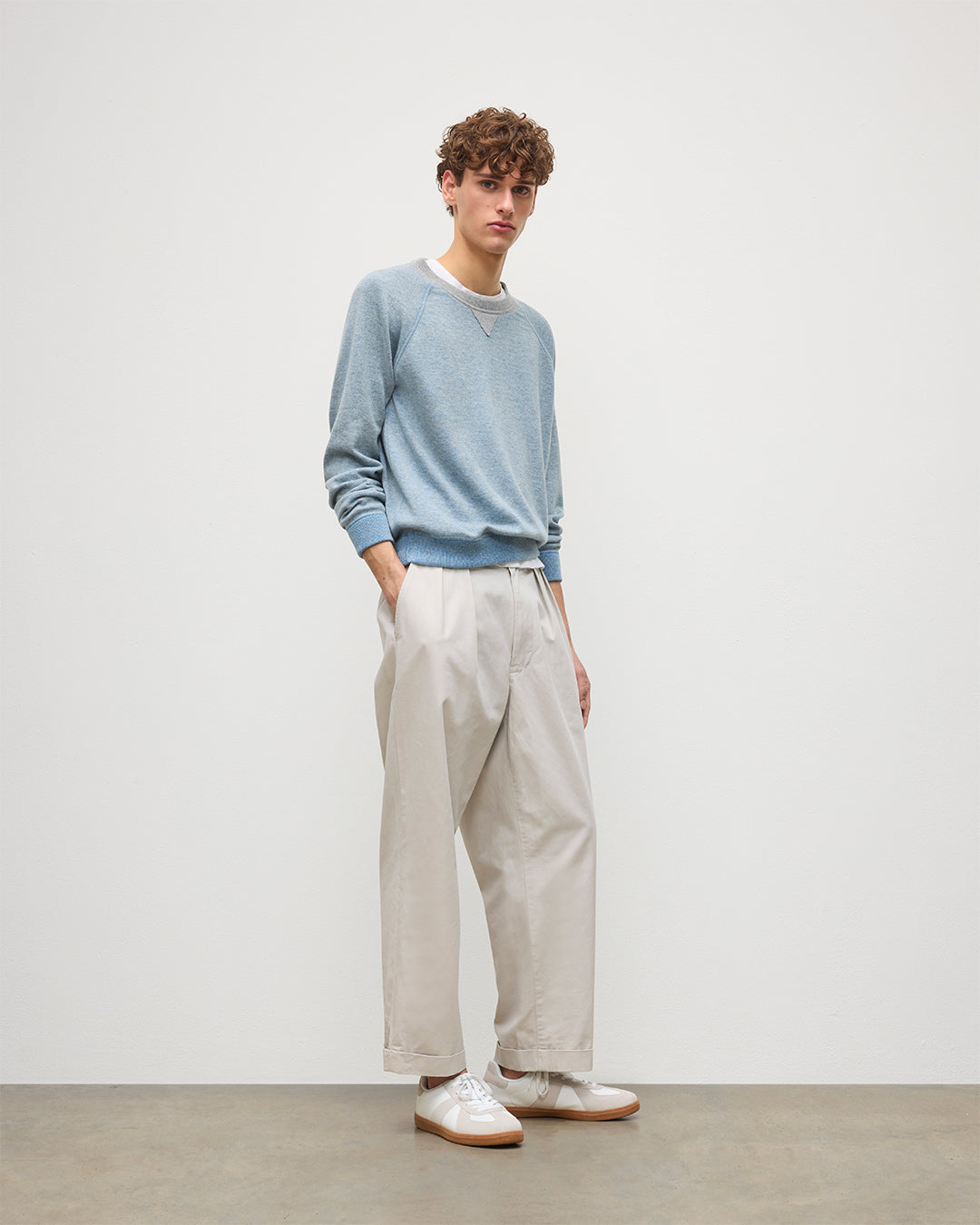 Beach Blue Cashmere Sweatshirt