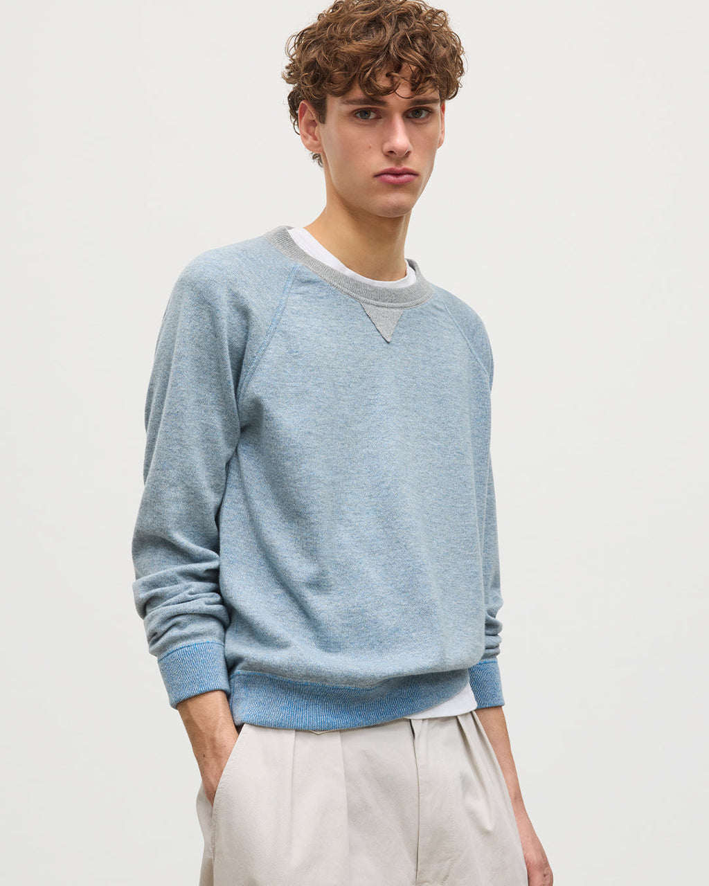 Beach Blue Cashmere Sweatshirt