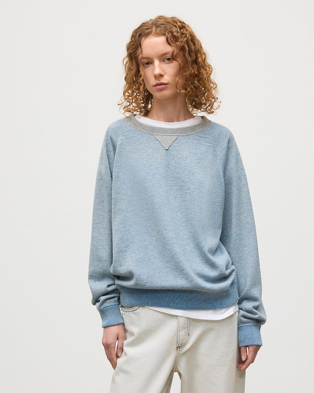 Beach Blue Cashmere Sweatshirt
