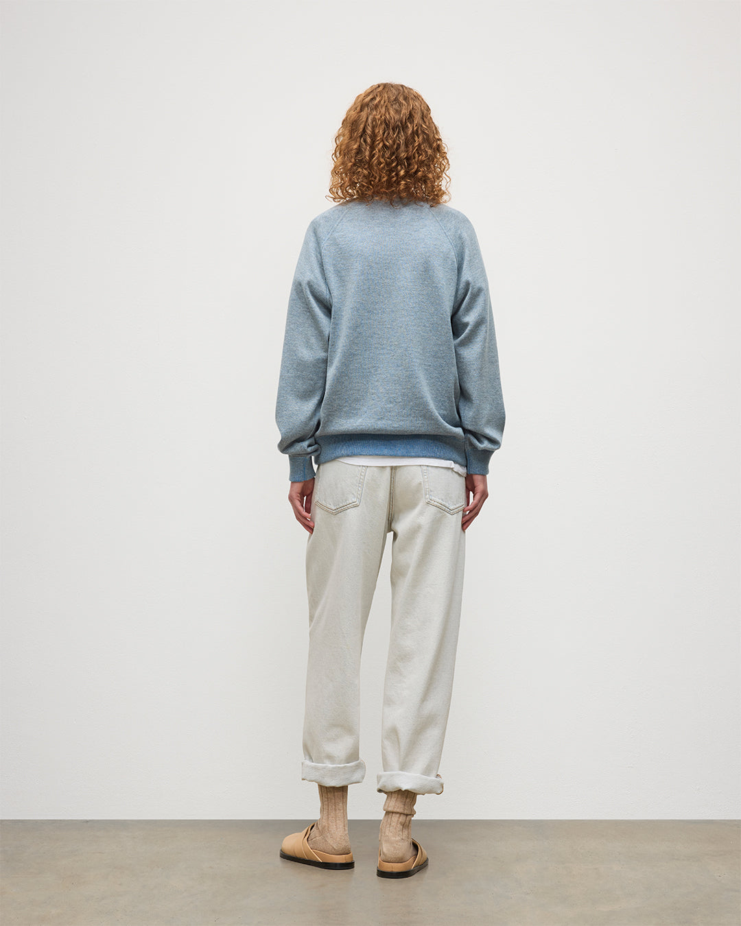 Beach Blue Cashmere Sweatshirt