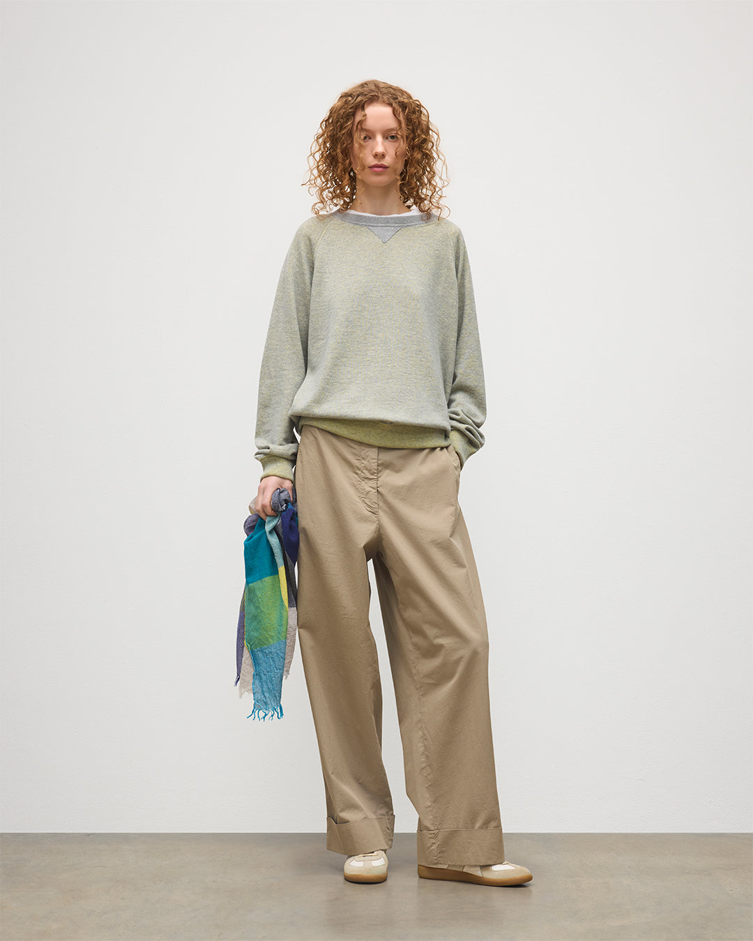 Beach Yellow Cashmere Sweatshirt