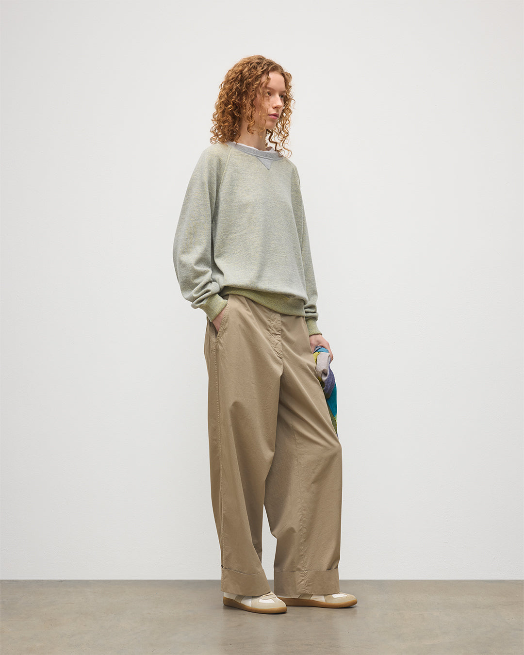 Beach Yellow Cashmere Sweatshirt