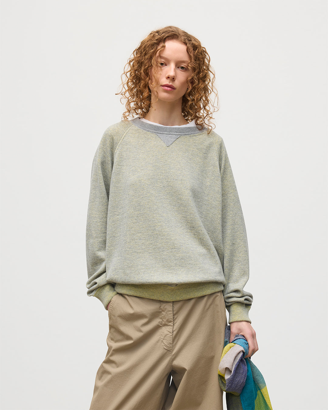 Beach Yellow Cashmere Sweatshirt
