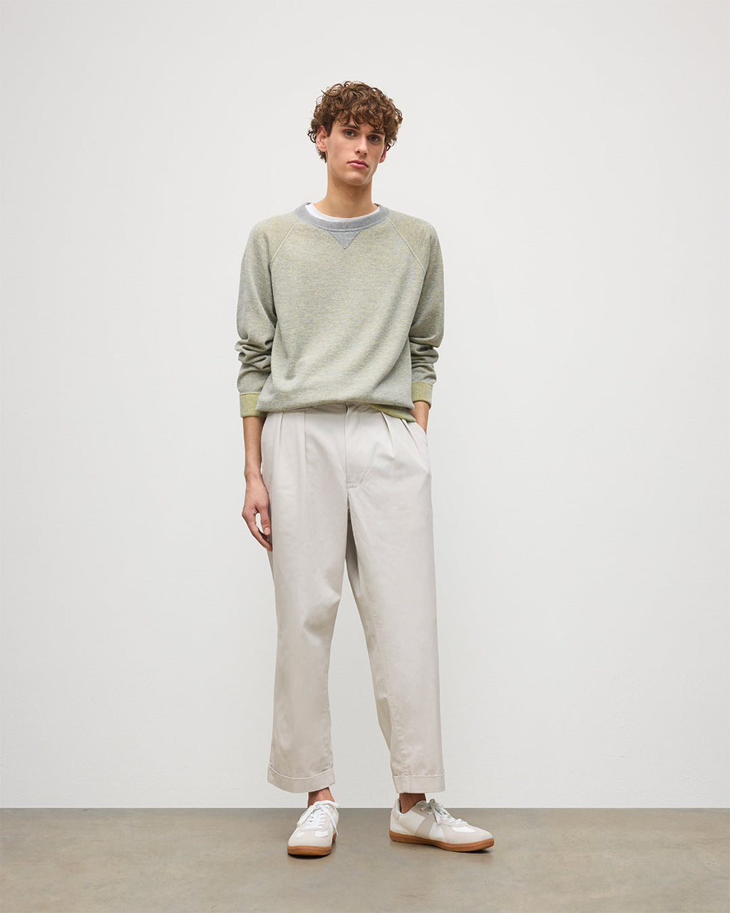 Beach Yellow Cashmere Sweatshirt