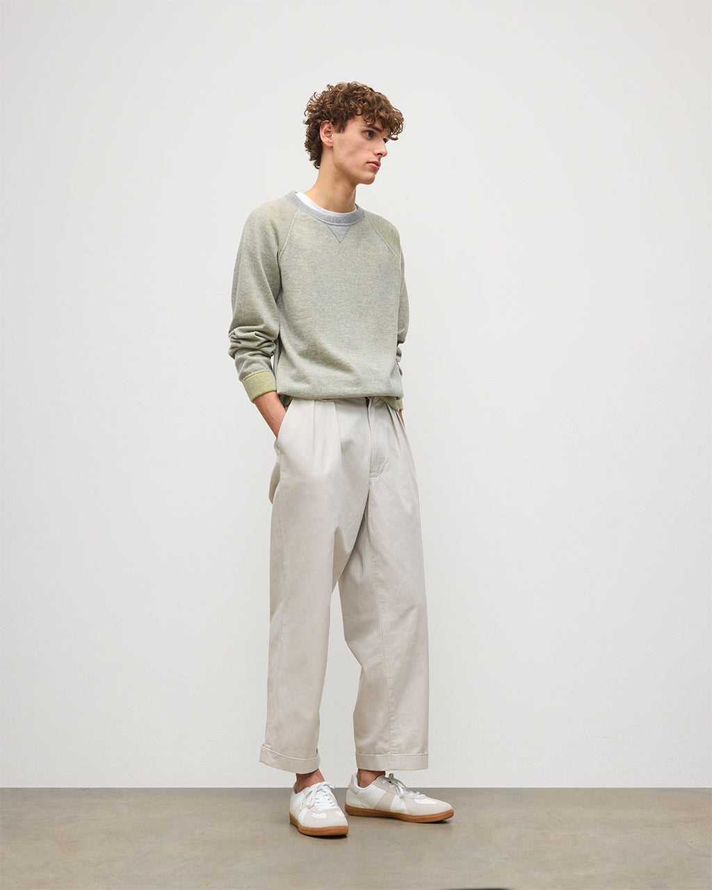 Beach Yellow Cashmere Sweatshirt