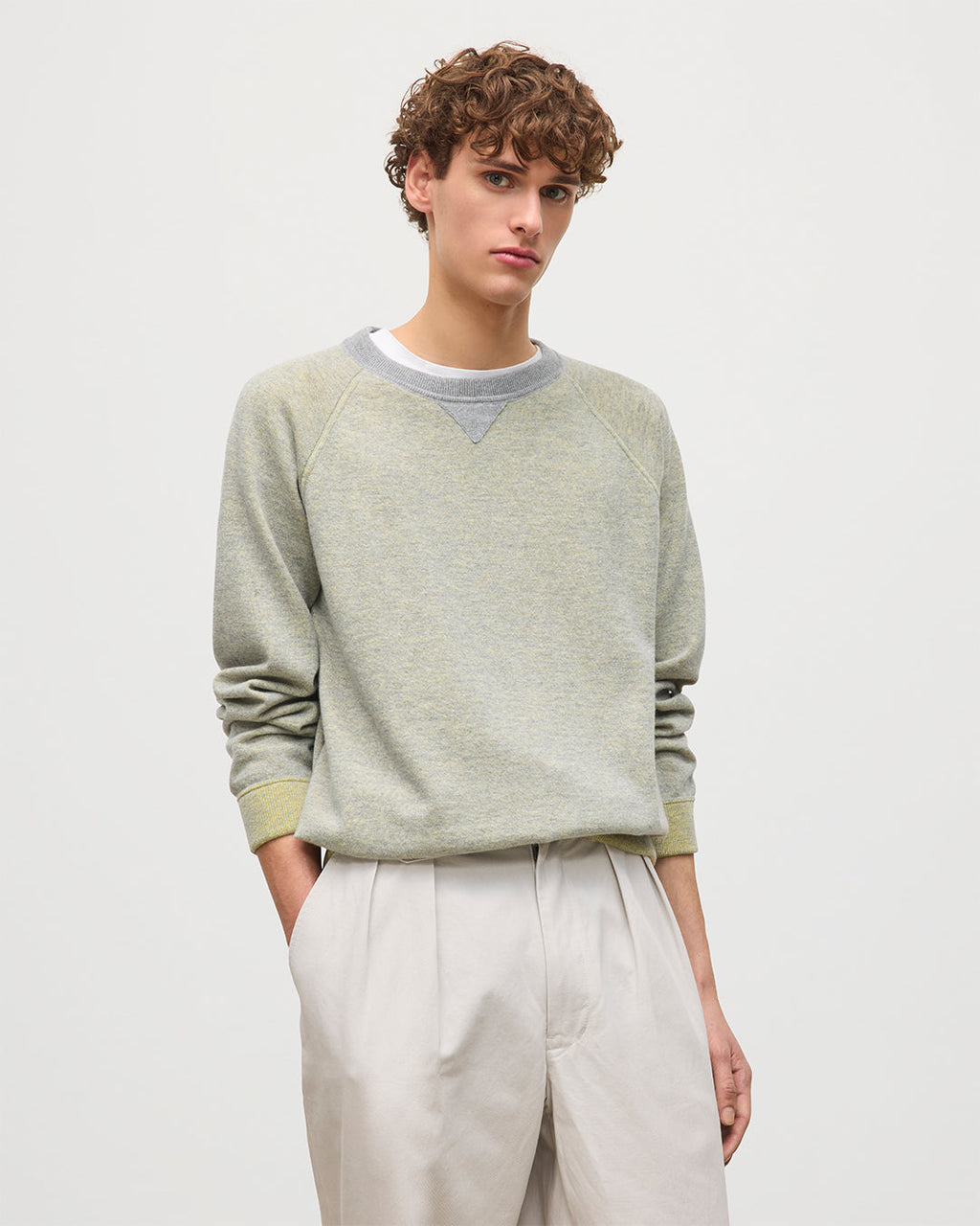 Beach Yellow Cashmere Sweatshirt