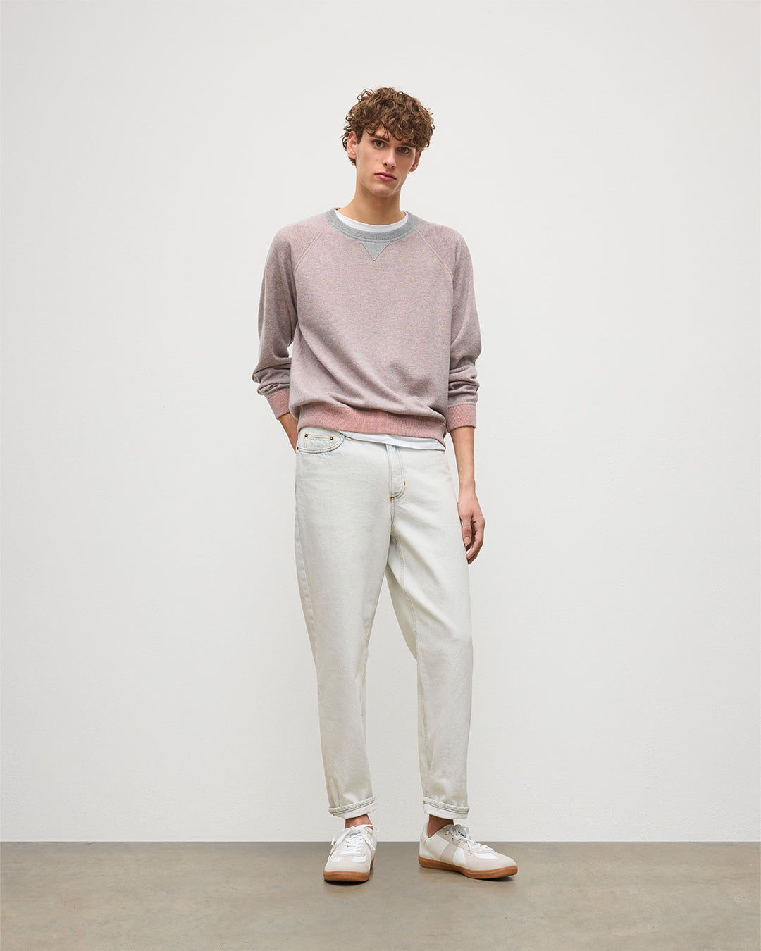 Beach Orange Cashmere Sweatshirt
