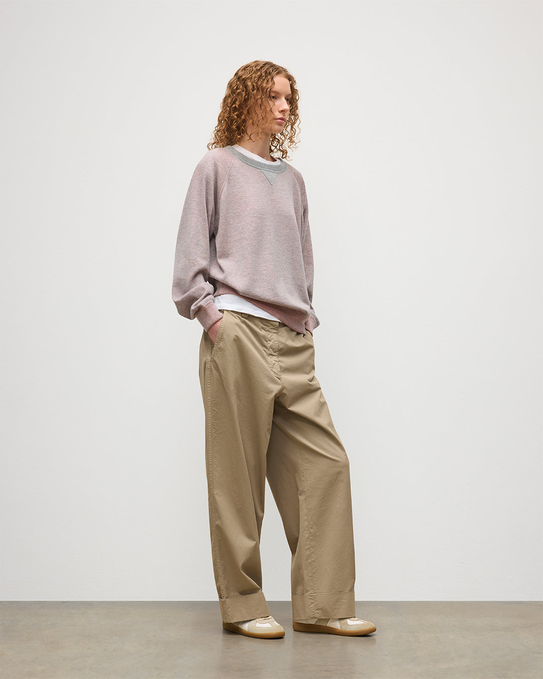Beach Orange Cashmere Sweatshirt