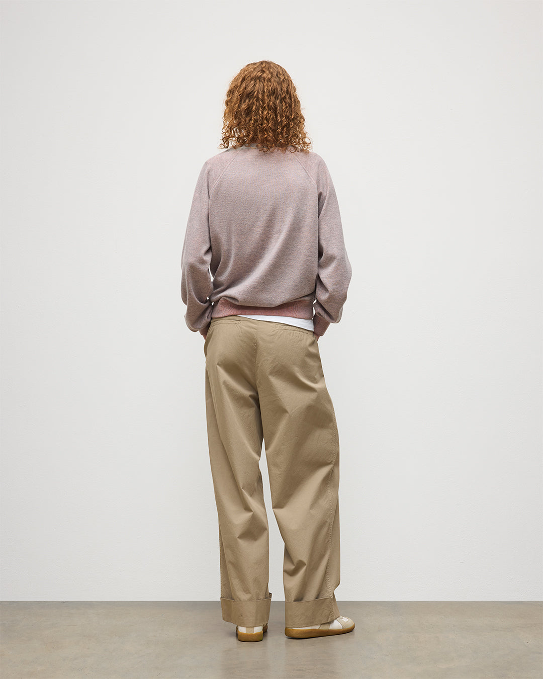 Beach Orange Cashmere Sweatshirt