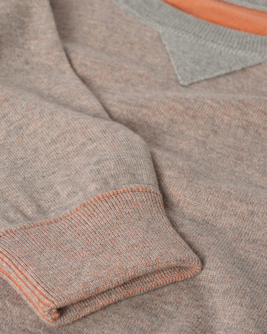 Beach Orange Cashmere Sweatshirt