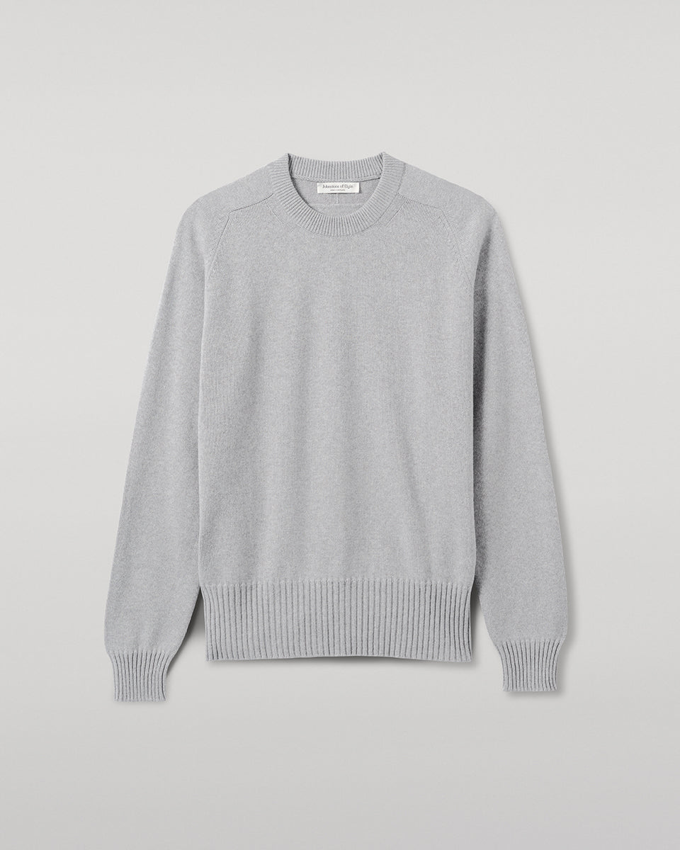 Superfine Merino Relaxed Light Grey Jumper