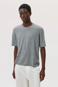 Superfine Merino Light Grey T-Shirt