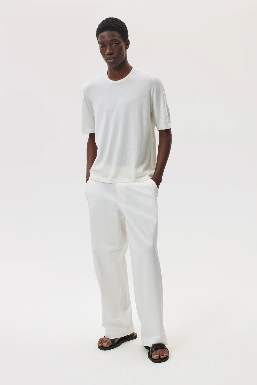 Superfine Merino White T-Shirt
