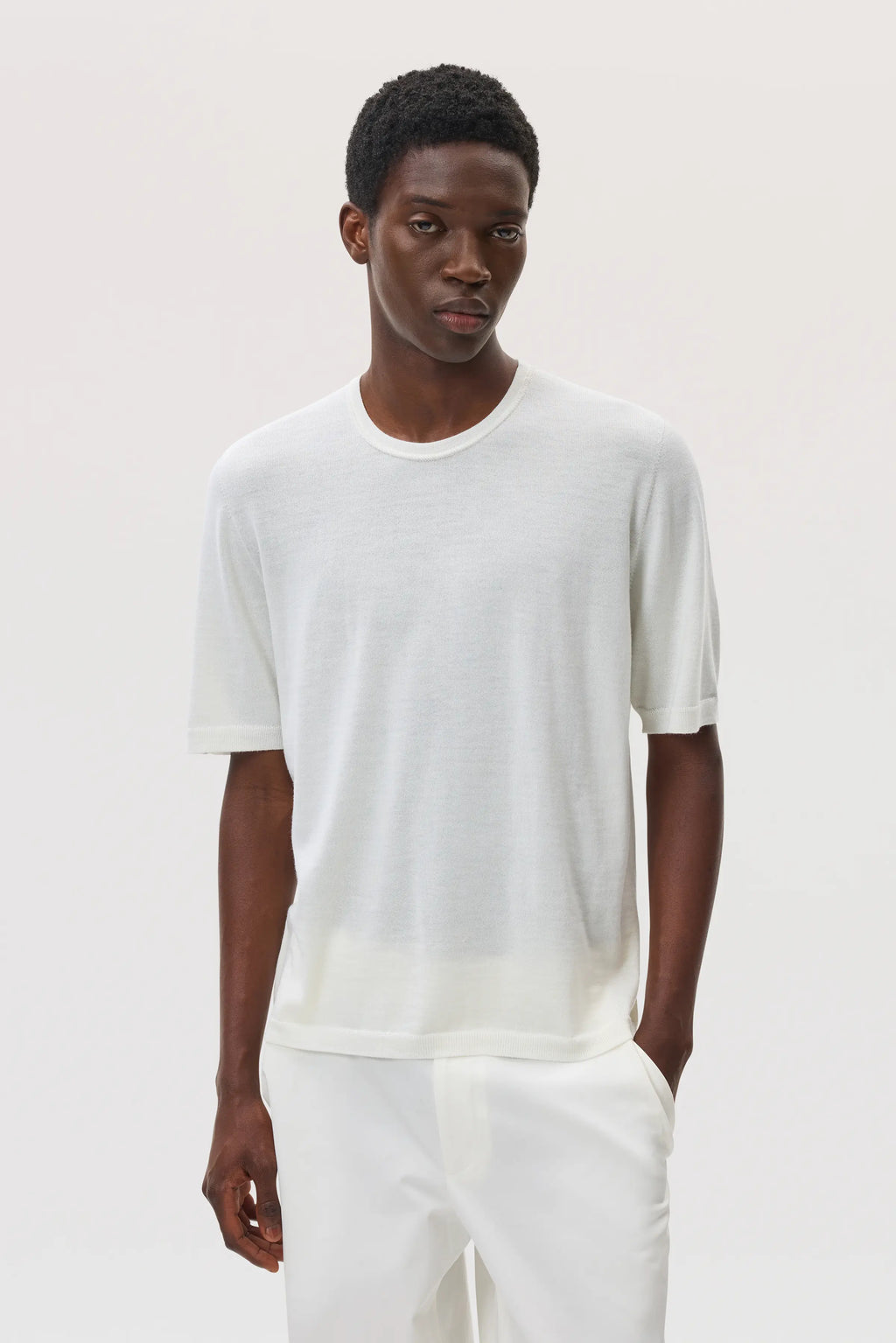 Superfine Merino White T-Shirt