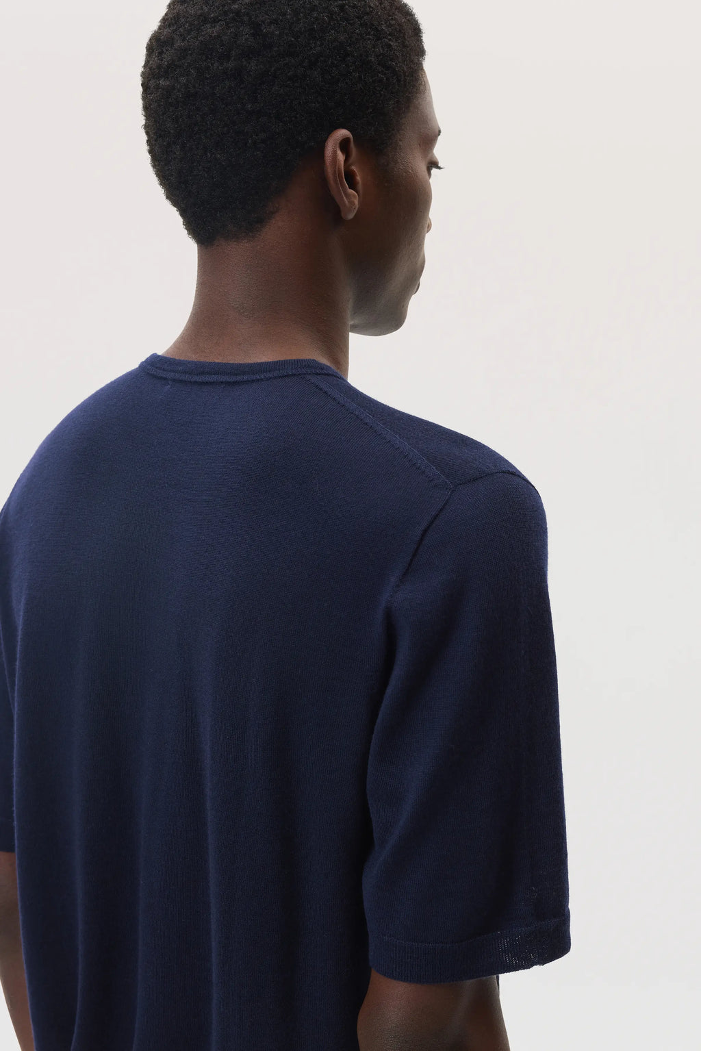 Superfine Merino Dark Navy T-Shirt