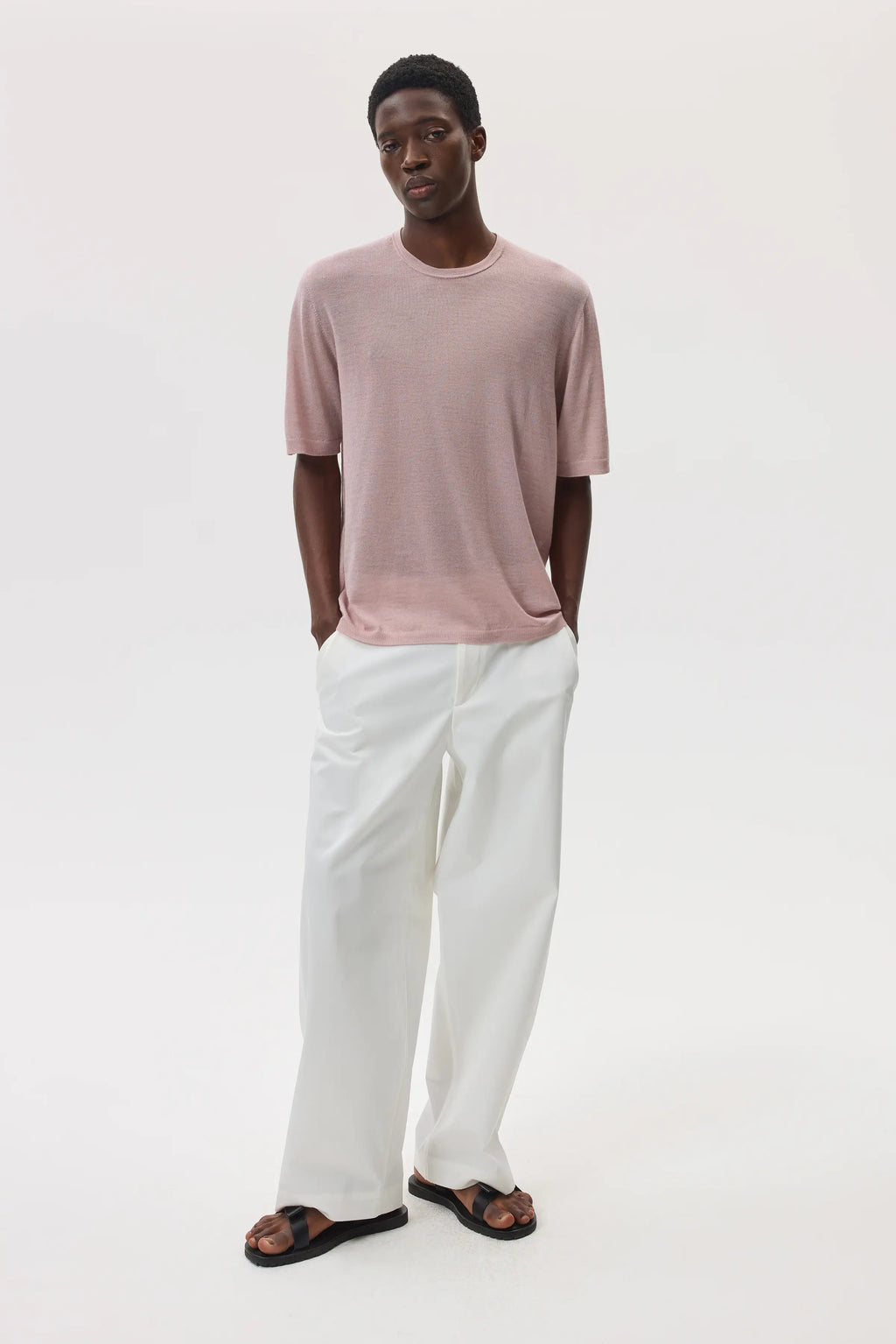 Superfine Merino Pink T-Shirt