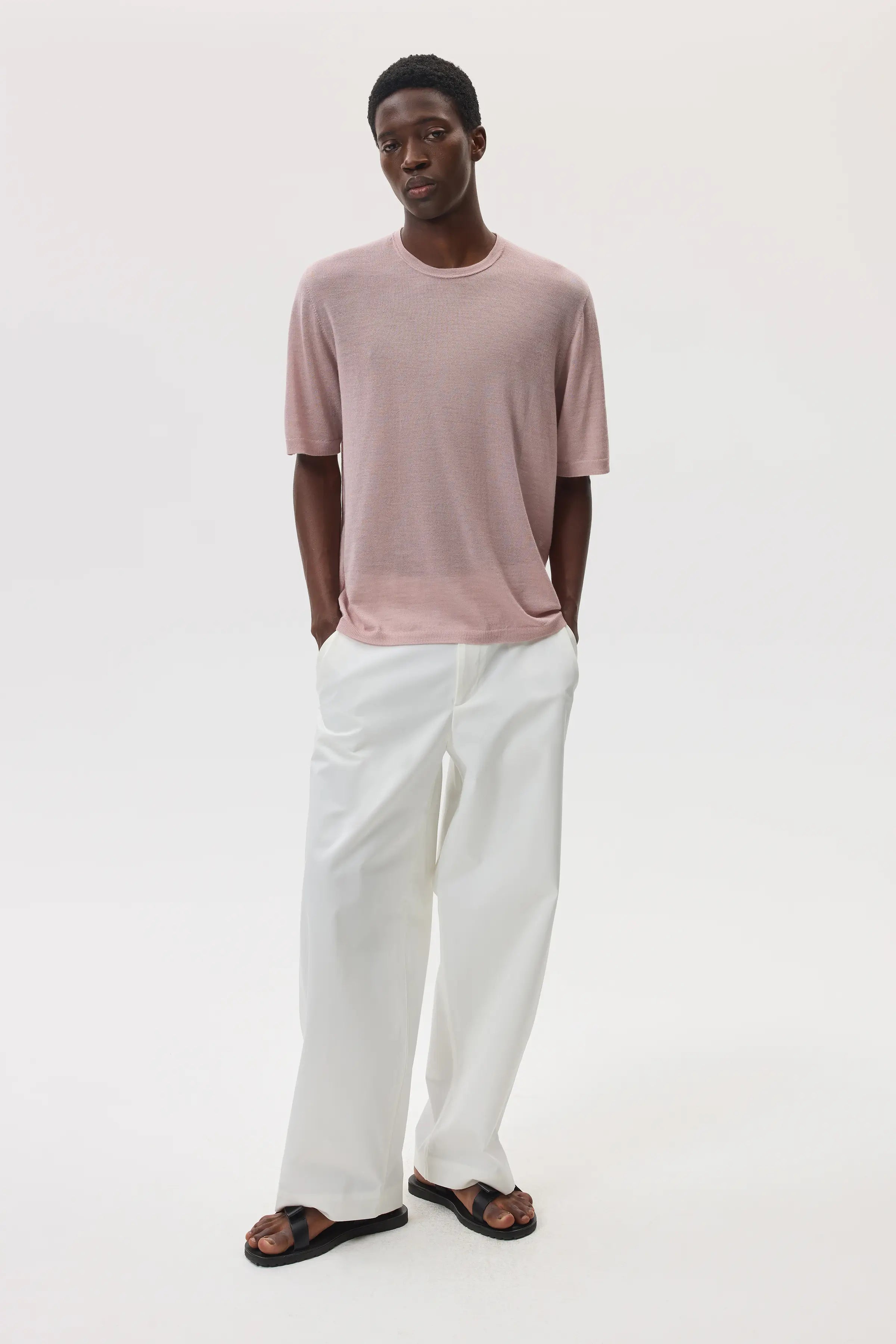 Superfine Merino Pink T-Shirt