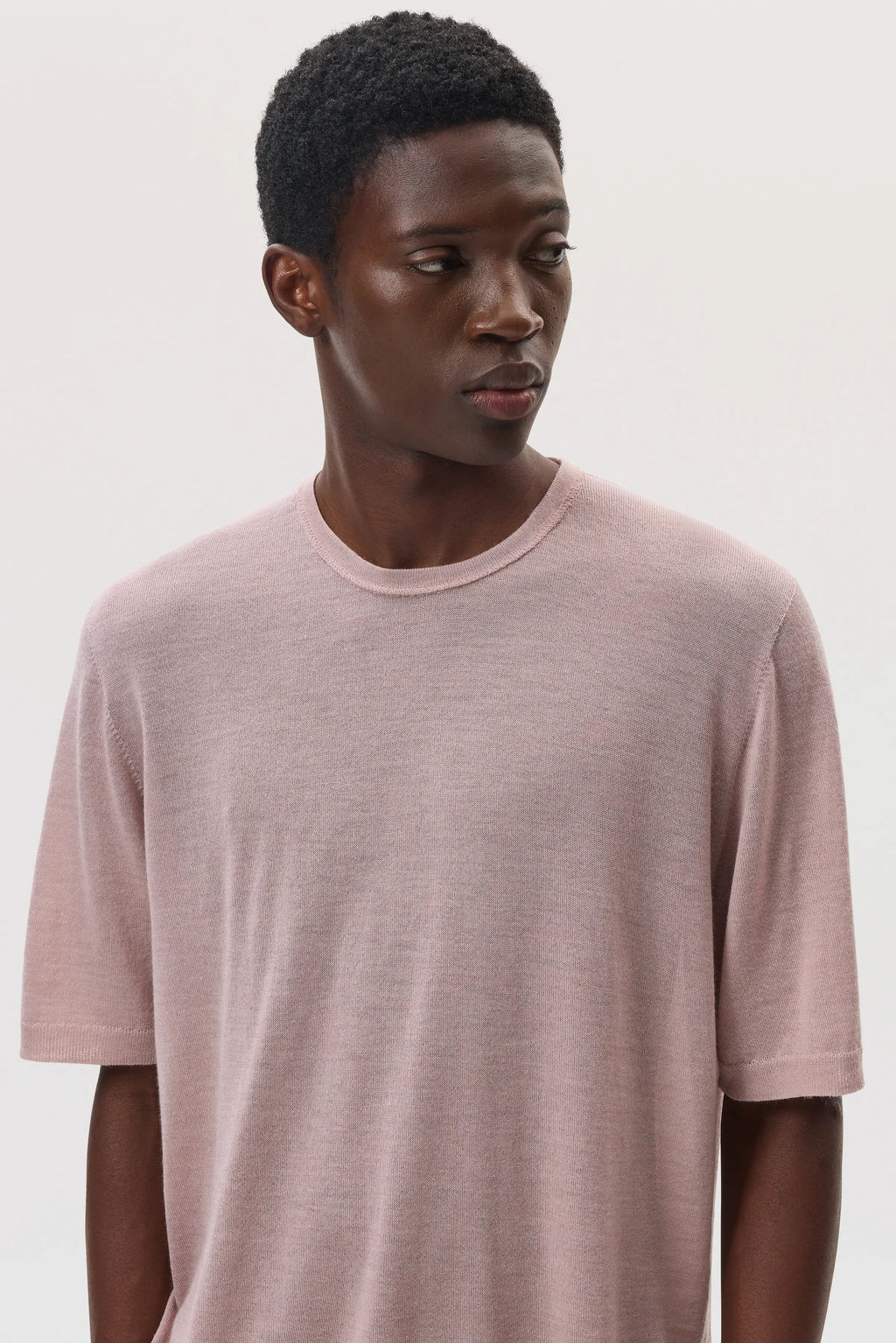 Superfine Merino Pink T-Shirt