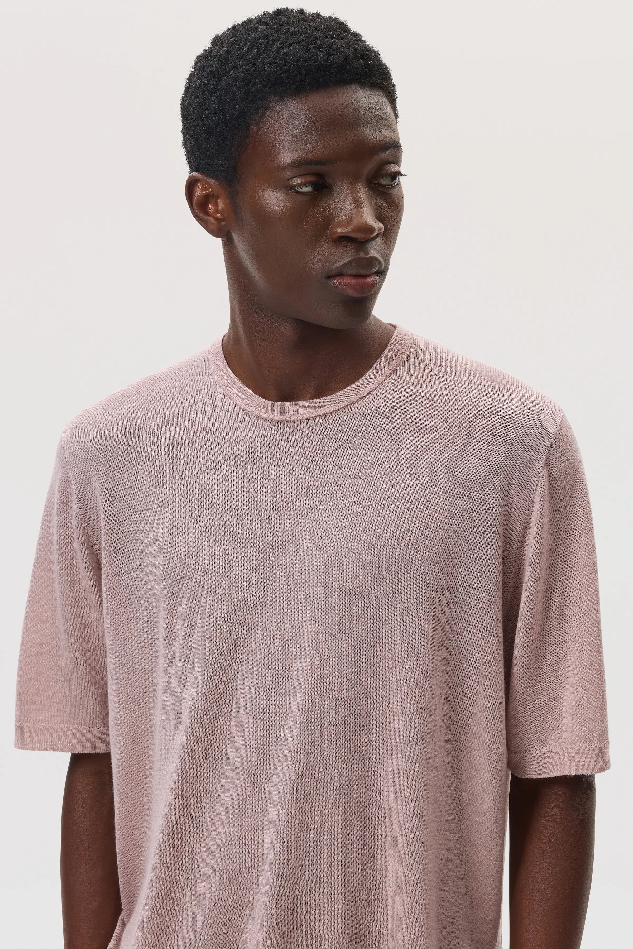 Superfine Merino Pink T-Shirt