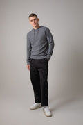 Seamless Mid Grey Merino Hoodie