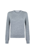 Superfine Merino Round Neck Light Grey Jumper
