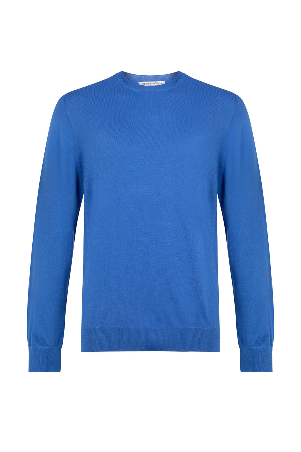 Merino Round Neck Blue Jumper