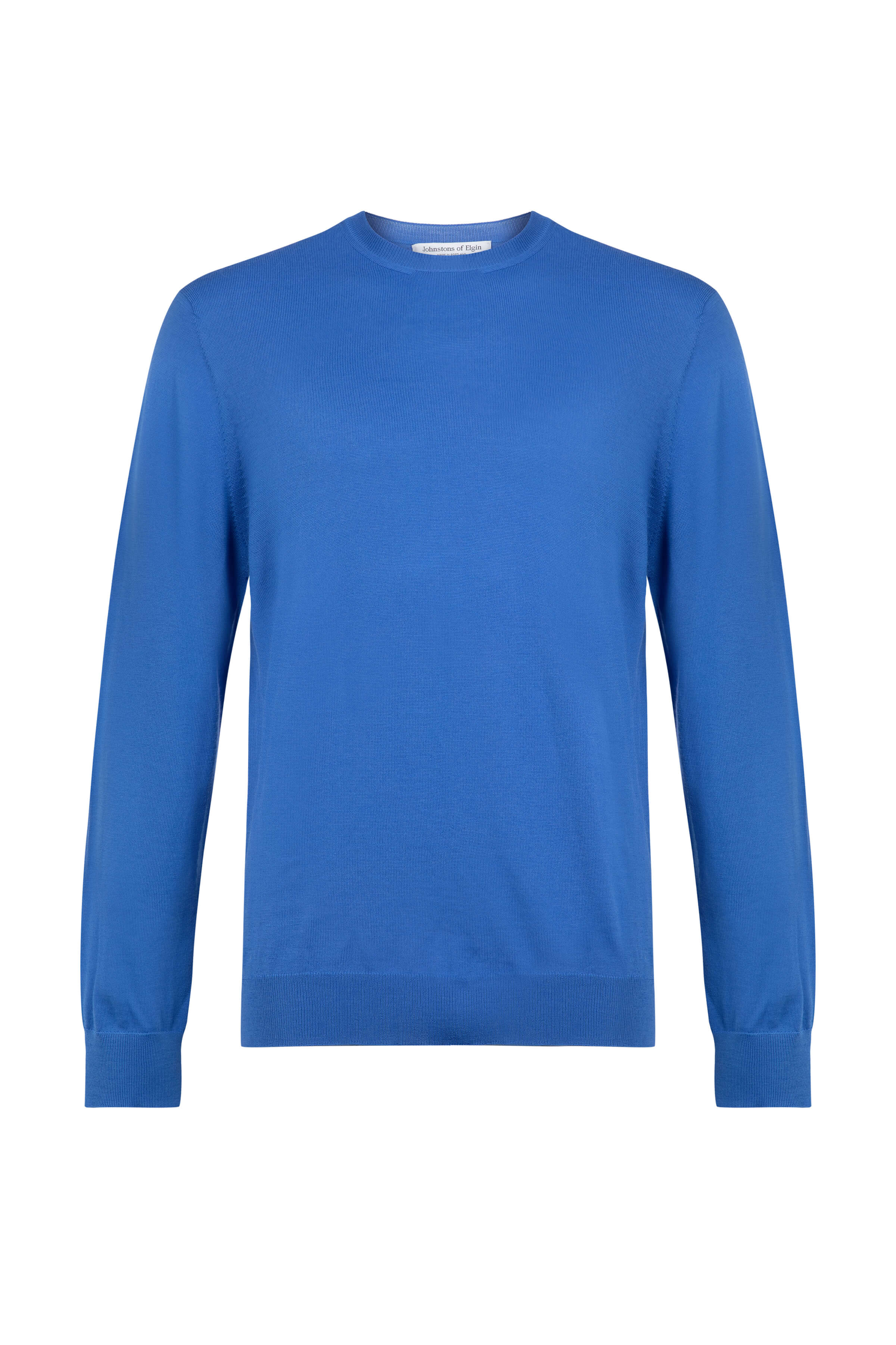 Merino Round Neck Blue Jumper