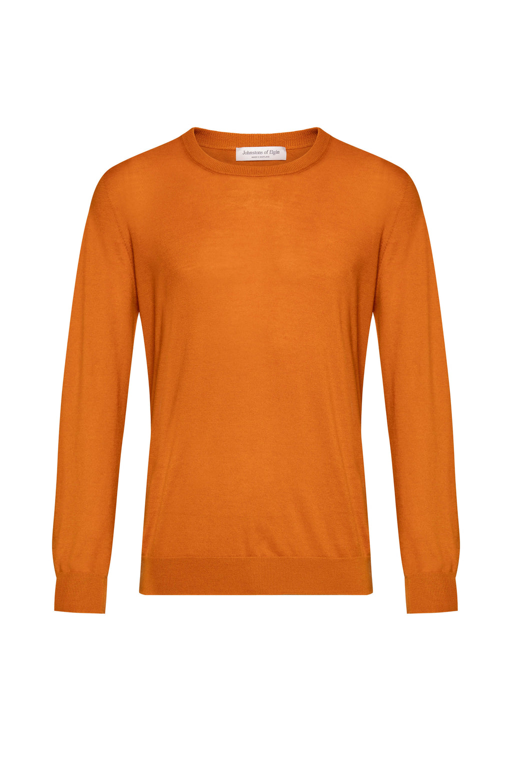 Merino Round Neck Orange Jumper