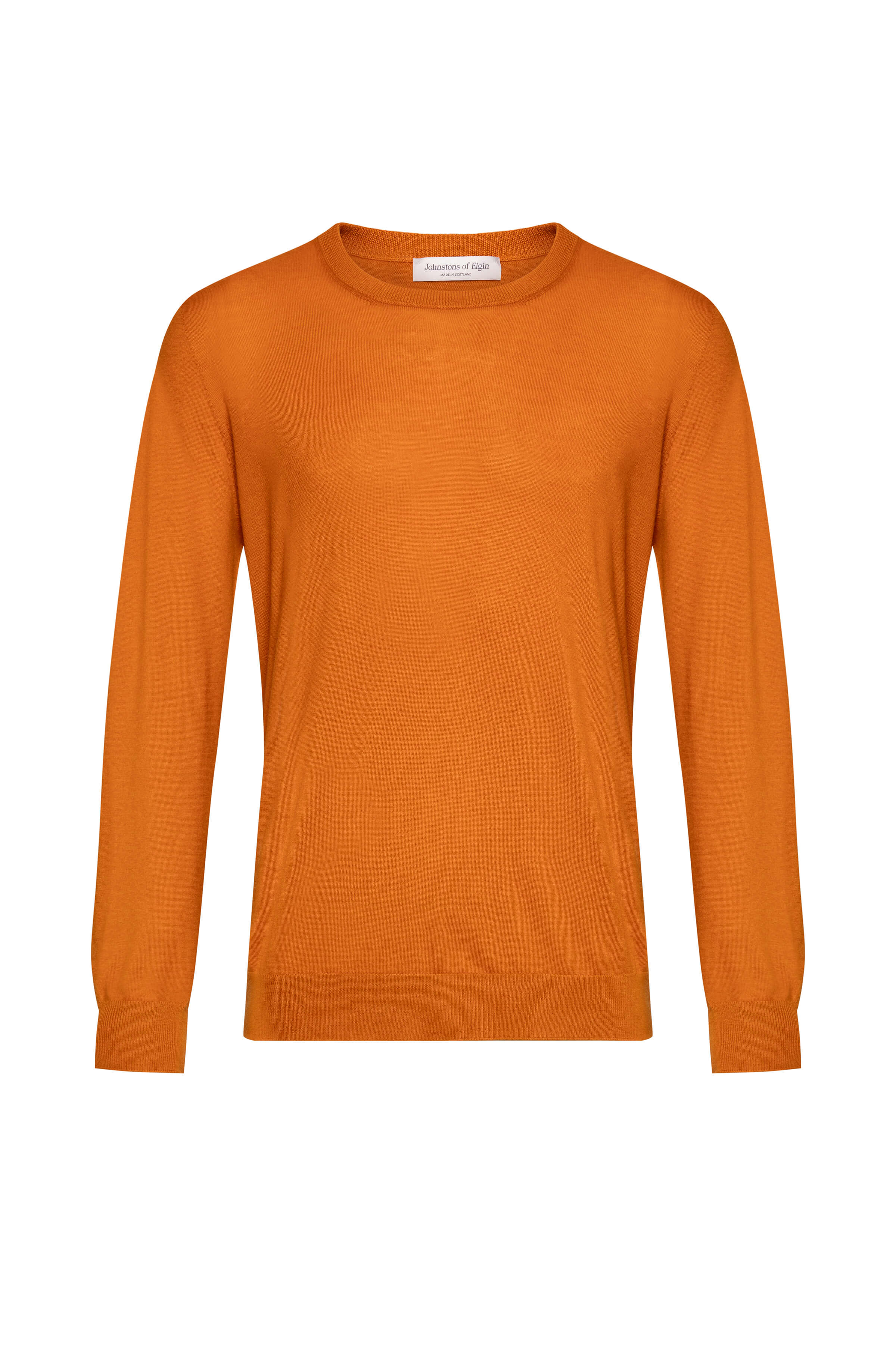 Merino Round Neck Orange Jumper