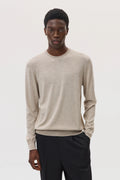 Merino Round Neck Natural Jumper