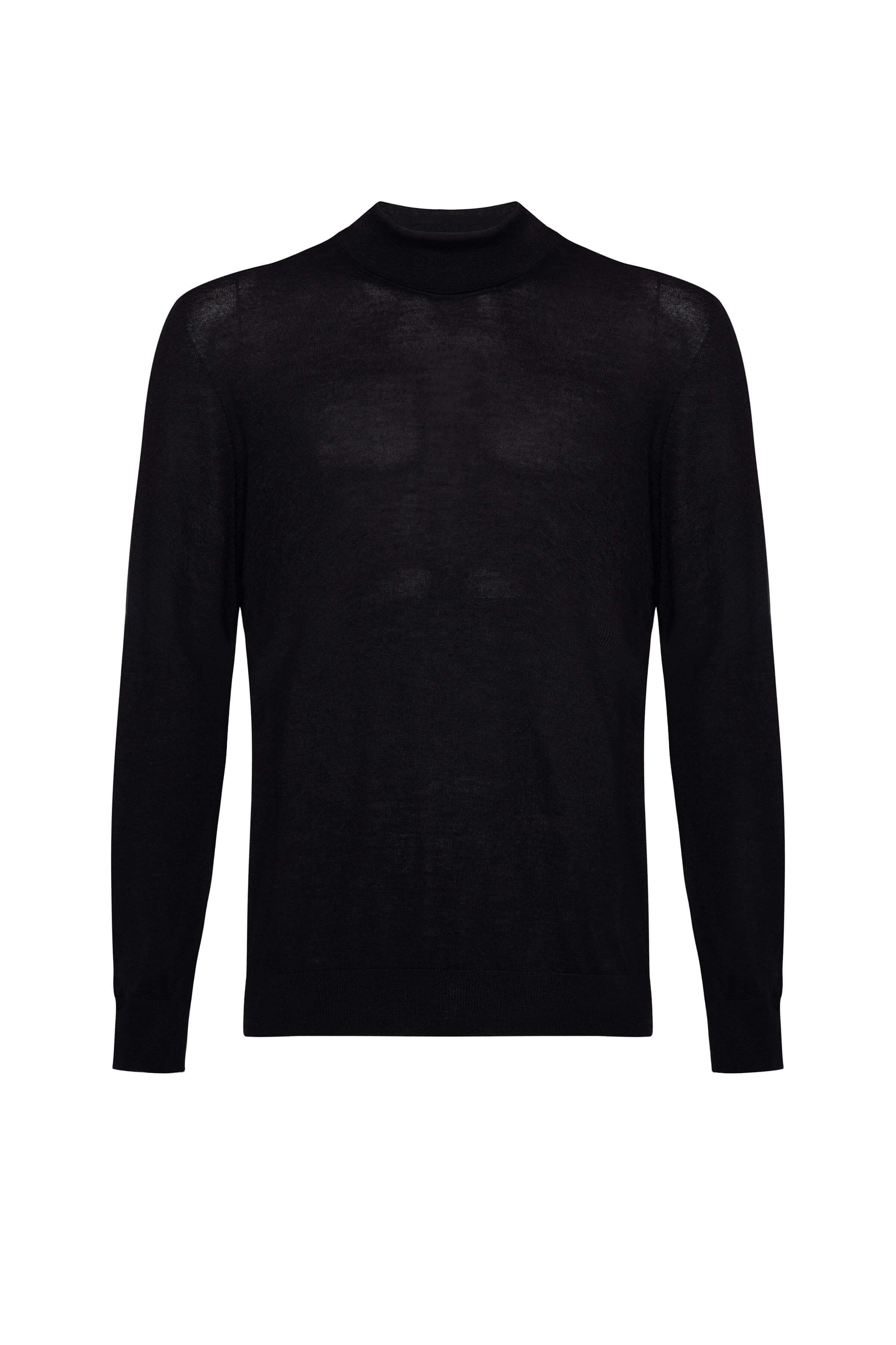 Mock Turtle Neck Merino Dark Navy Jumper