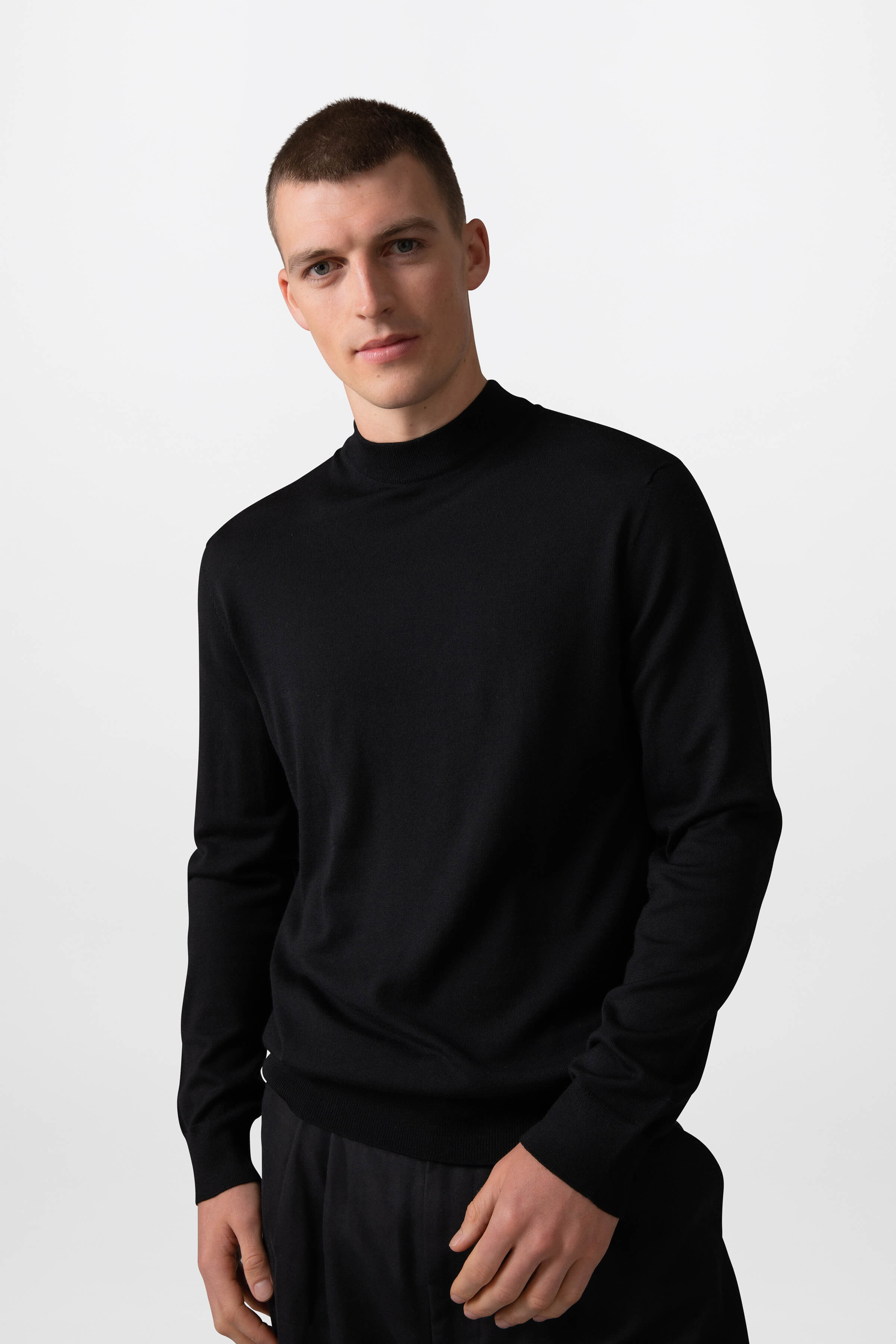 Merino Mock Turtle Neck Jumper
