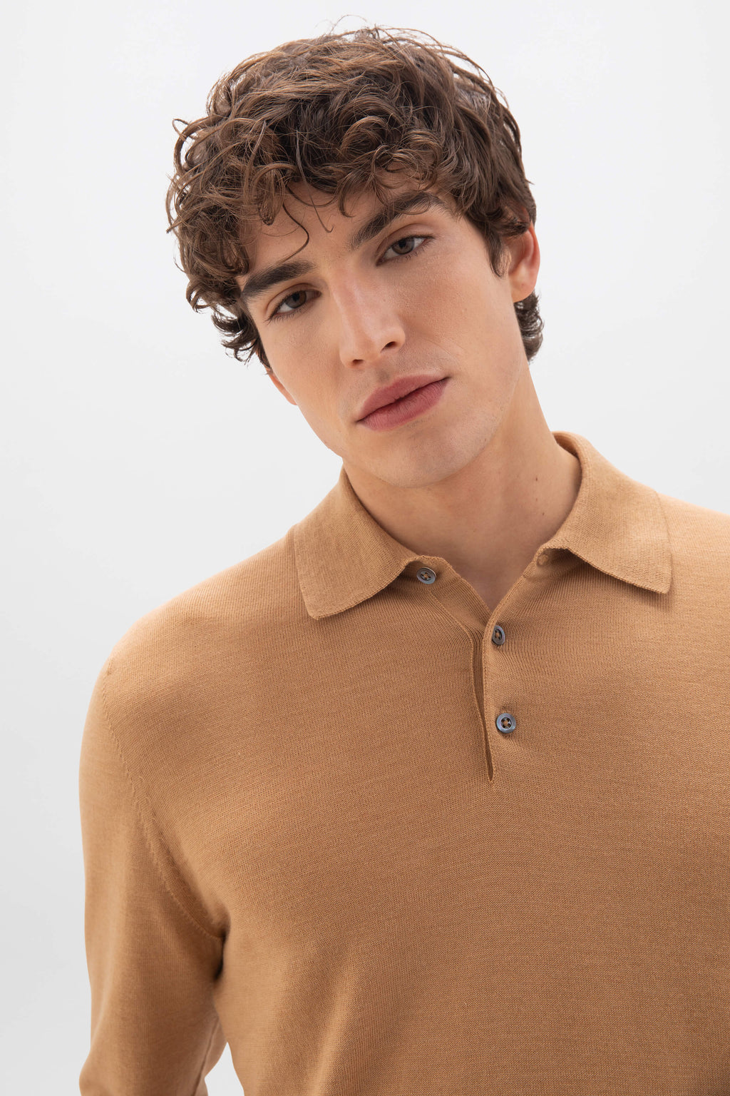 Merino Long Sleeve Poloshirt