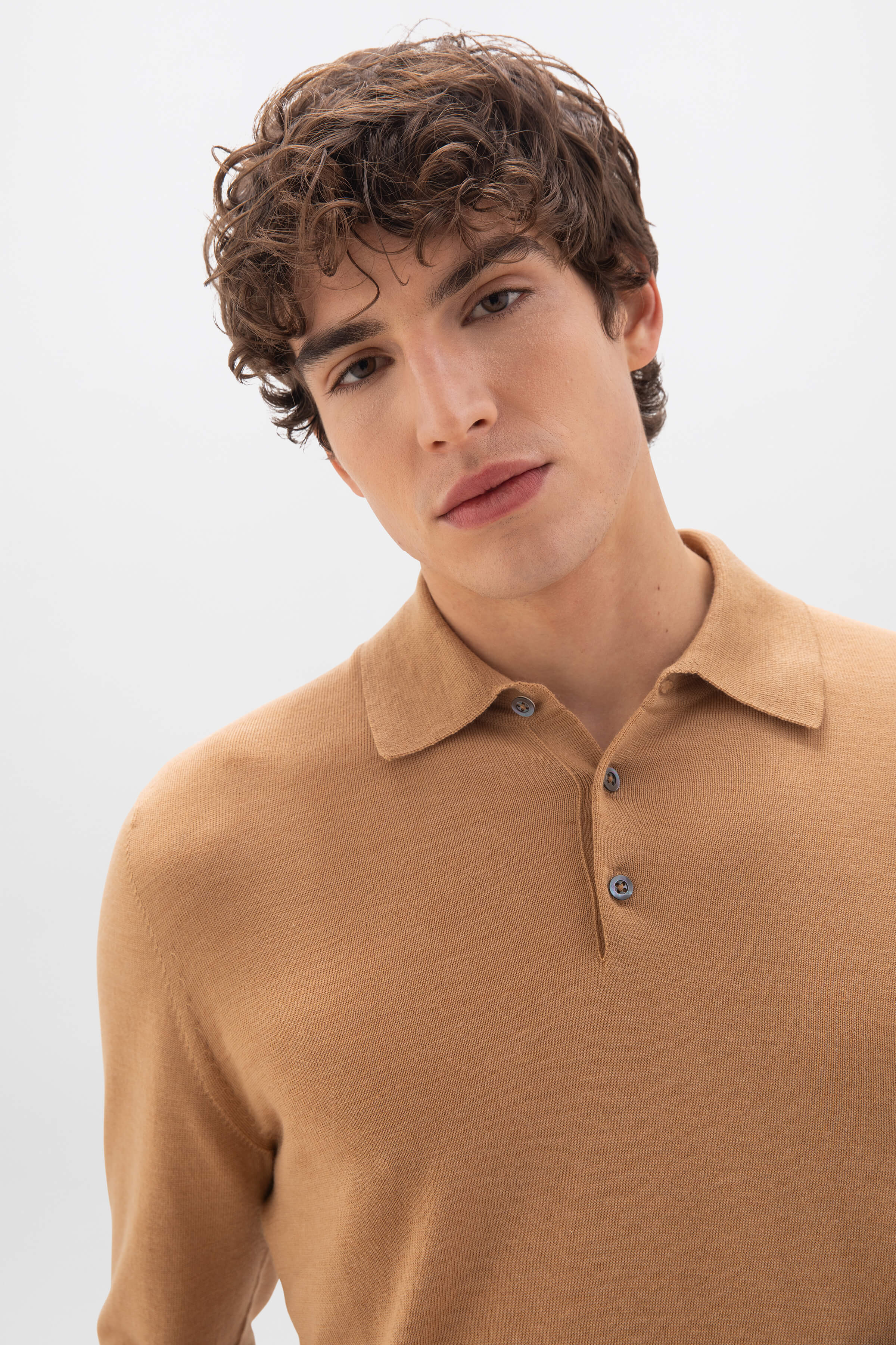 Merino Long Sleeve Poloshirt