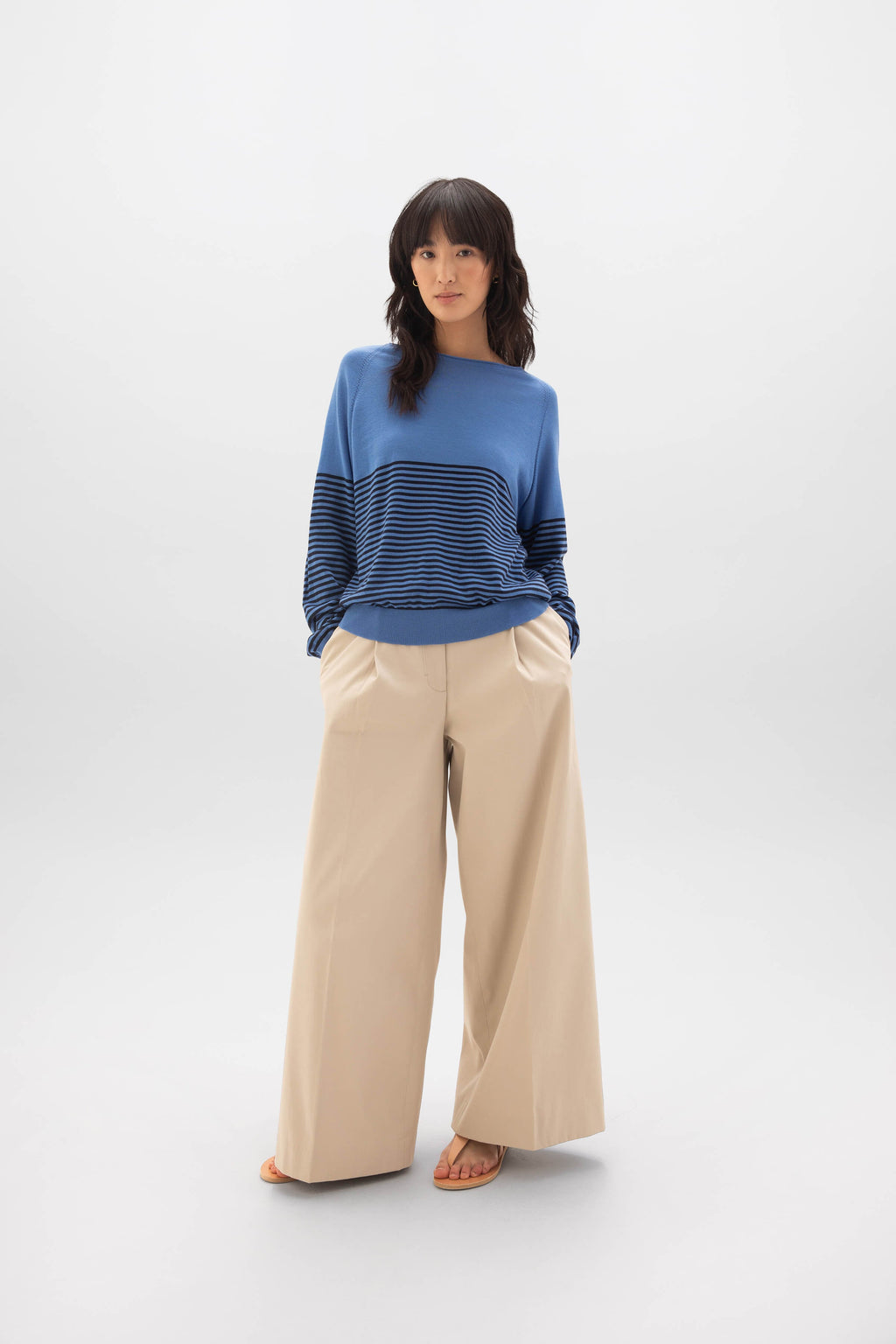 Superfine Merino Bateau Stripe Sweater