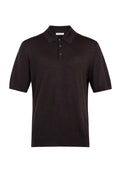 Superfine Merino Dark Brown Polo Shirt