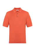 Superfine Merino Orange Poloshirt