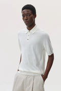 Superfine Merino White Polo Shirt