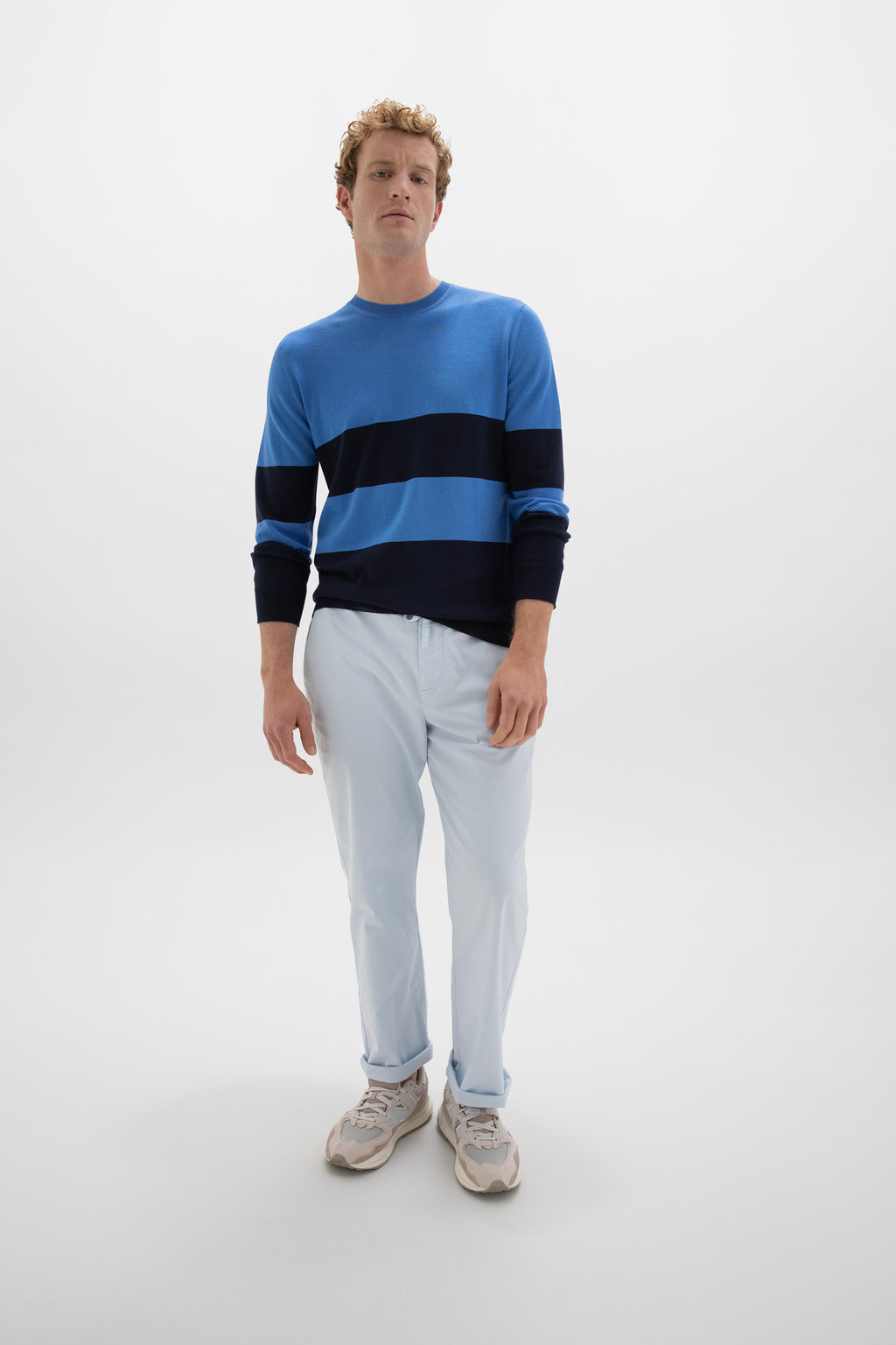 Colour Block Merino Jumper