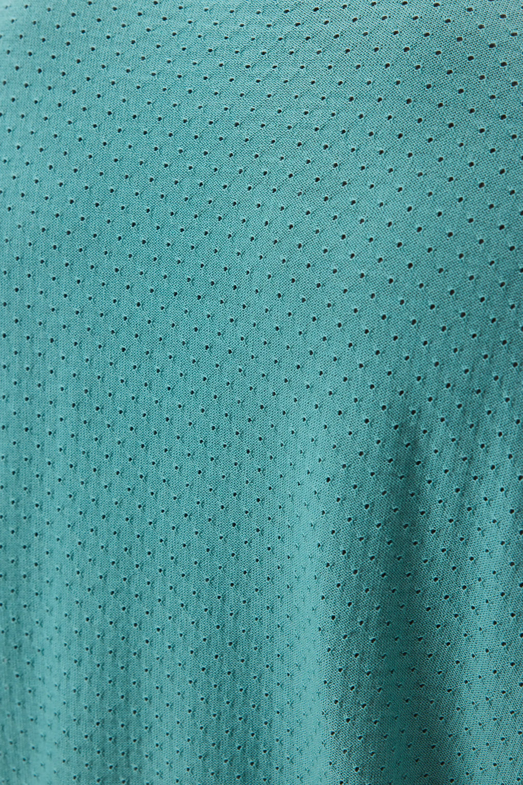 Superfine Merino Mesh Green Crew Neck Jumper
