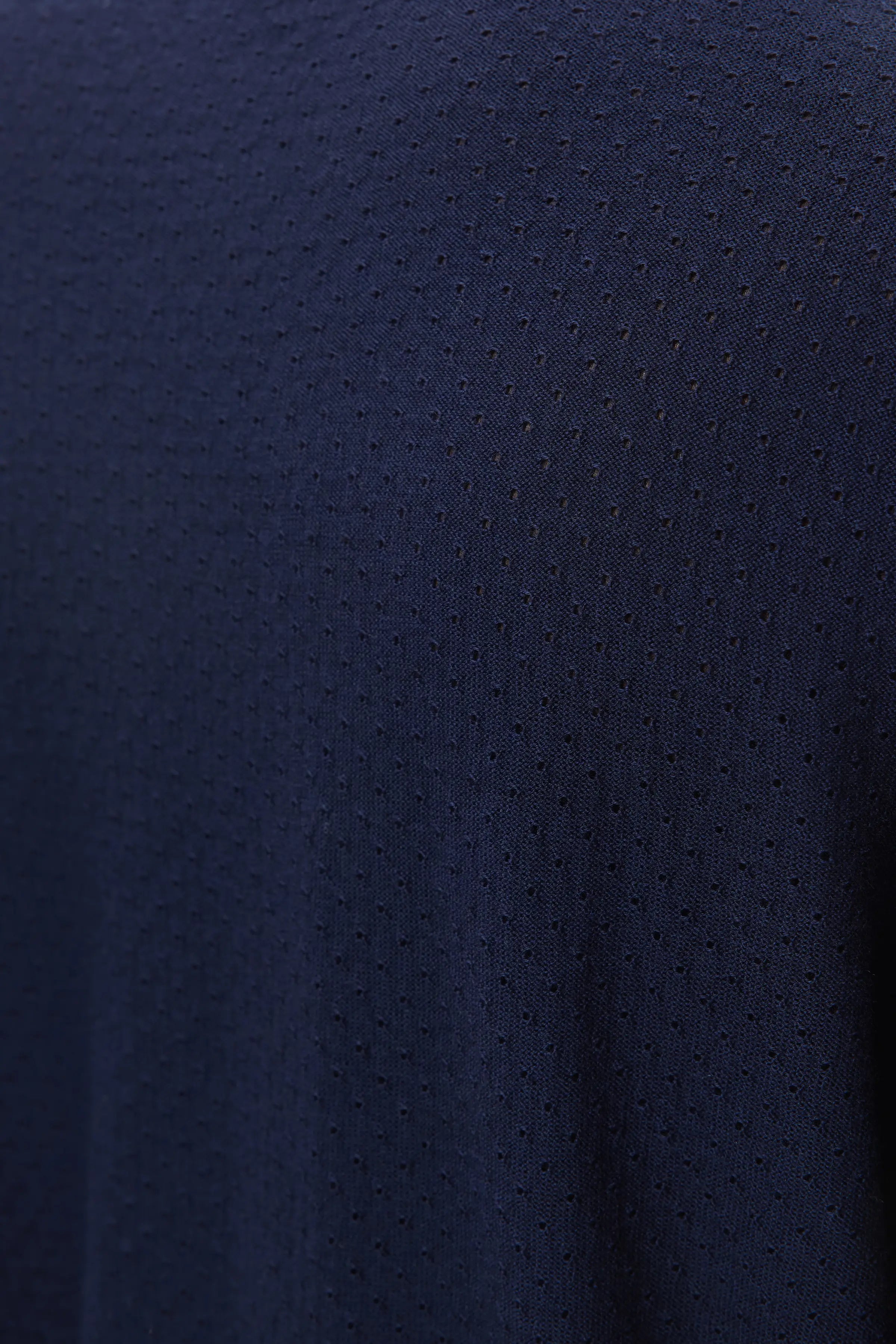 Superfine Merino Mesh Dark Navy Crew Neck