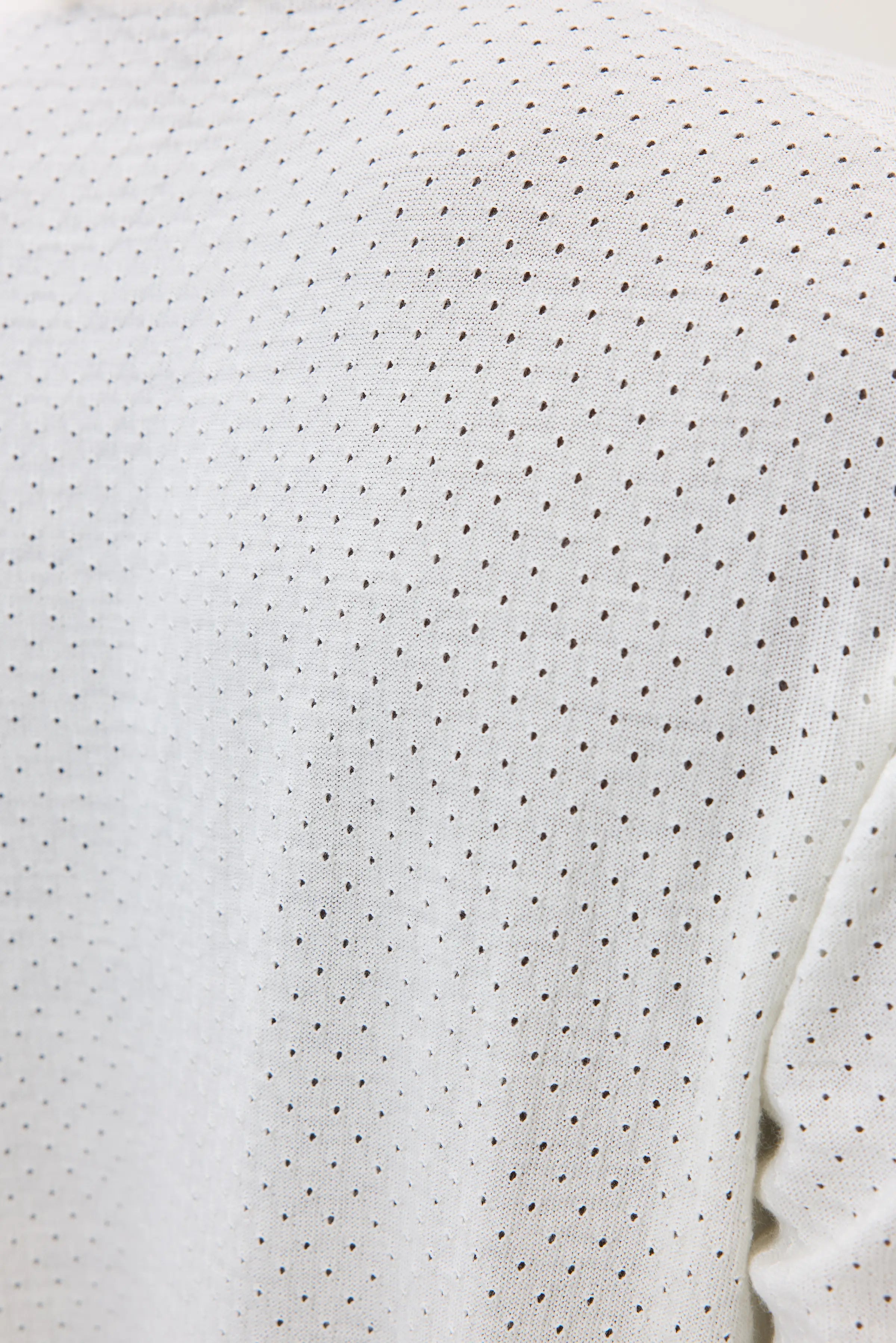 Superfine Merino Mesh White T-Shirt