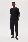 Superfine Merino Mesh Black T-Shirt