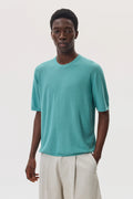 Superfine Merino Mesh Green T-Shirt