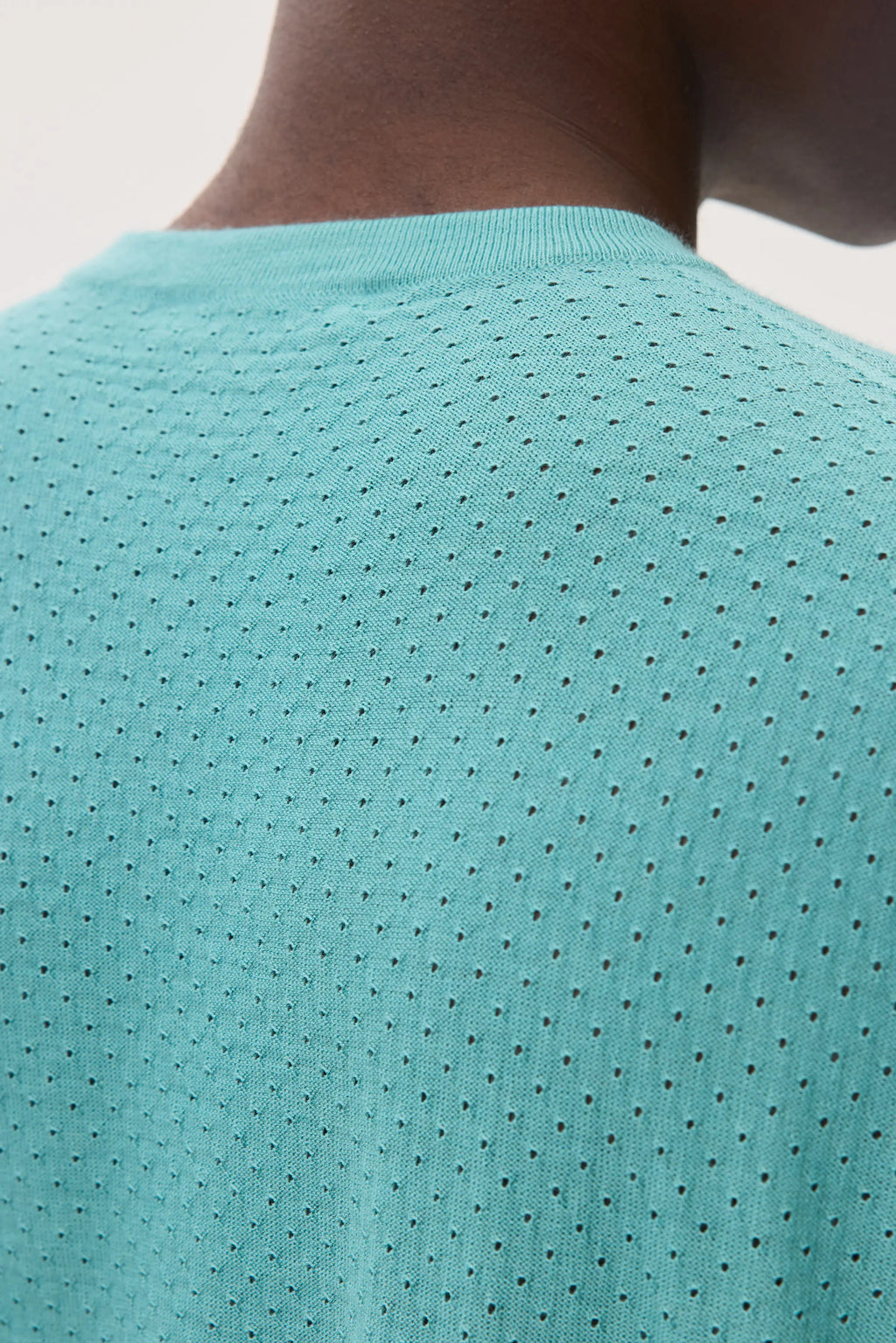 Superfine Merino Mesh Green T-Shirt