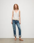Greer White Merino Vest