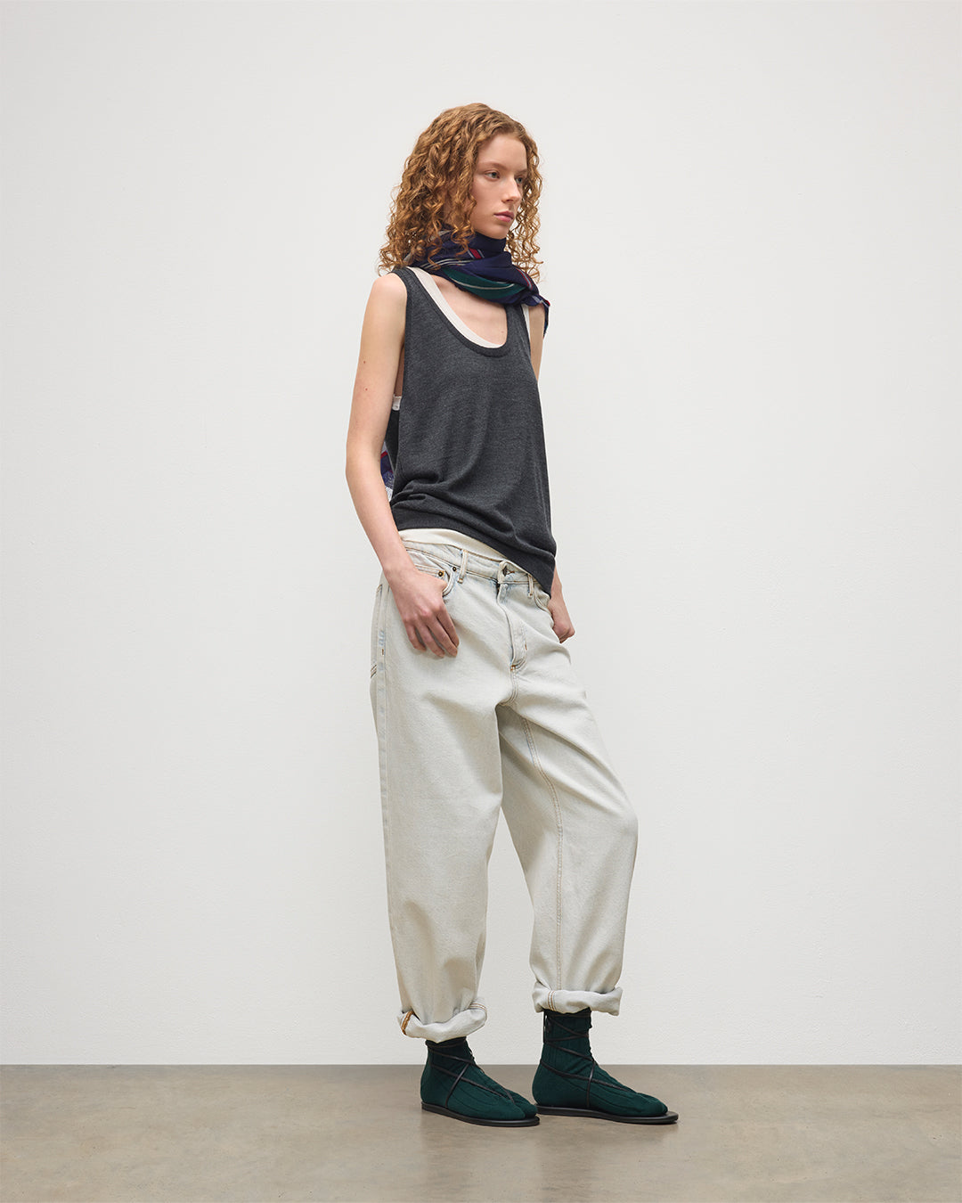 Greer Dark Grey Merino Vest