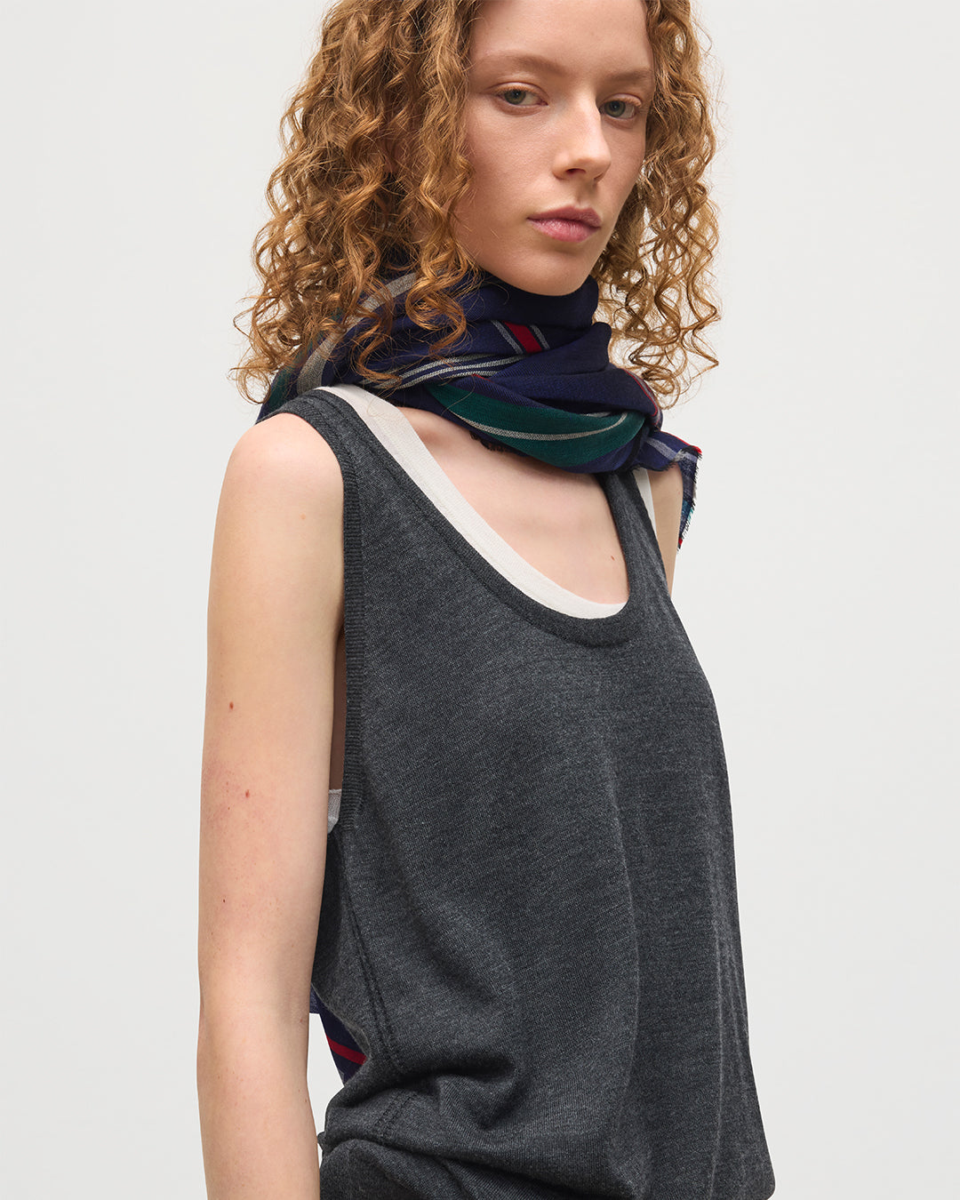 Greer Dark Grey Merino Vest