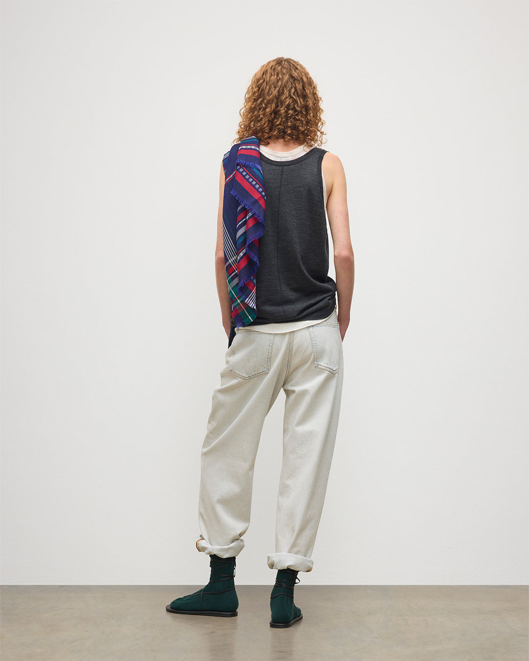 Greer Dark Grey Merino Vest