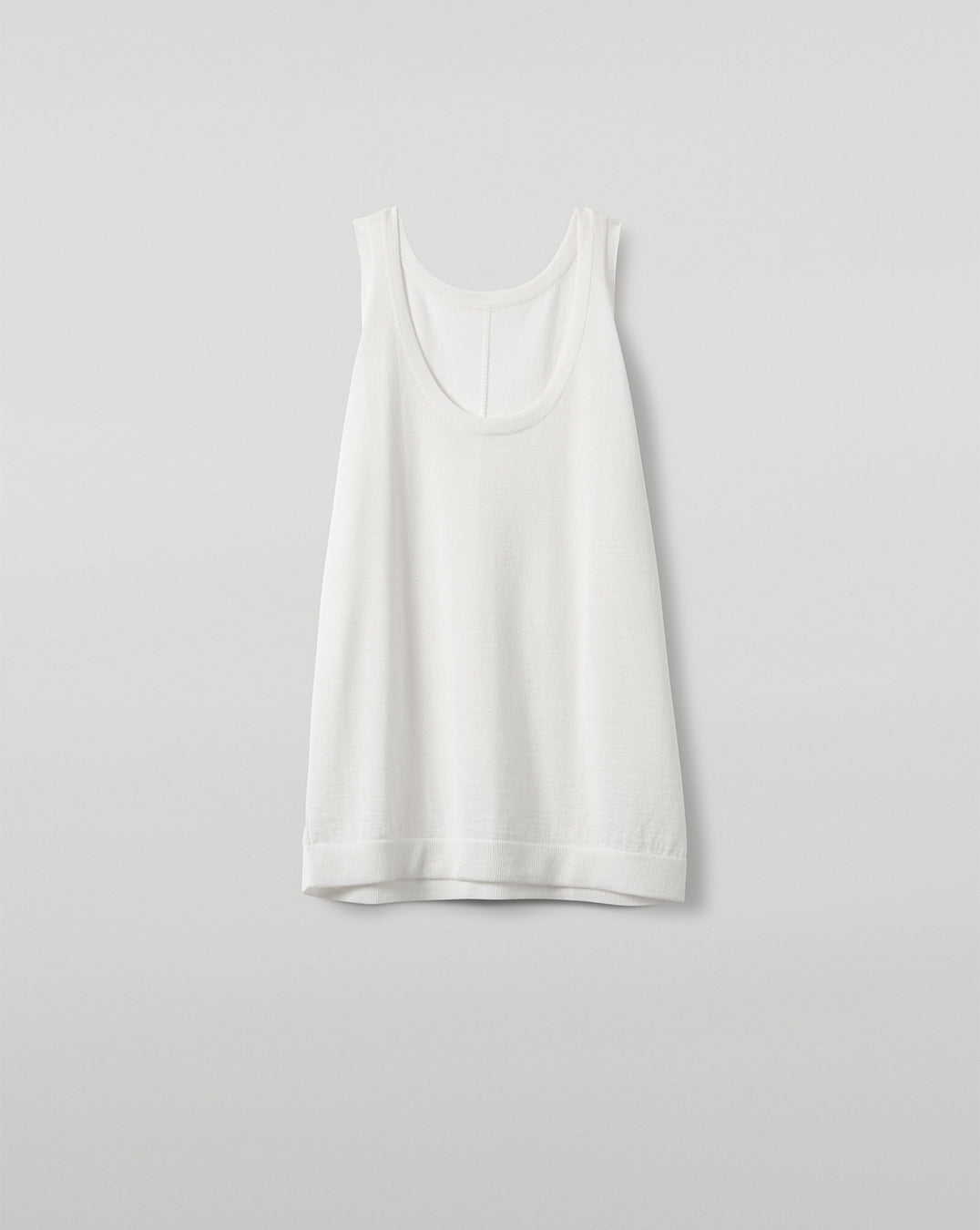 Greer White Merino Vest